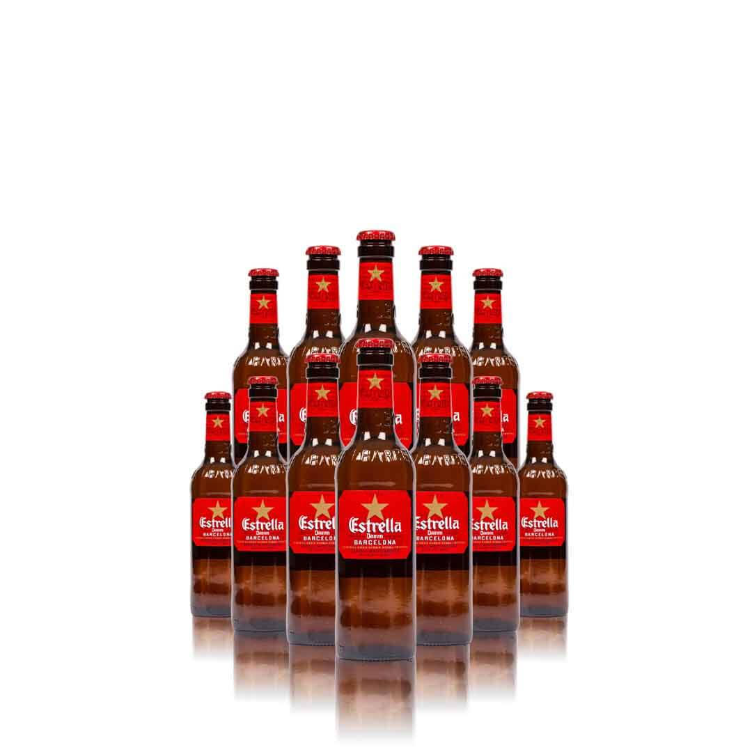 Estrella Damm Bottles Background