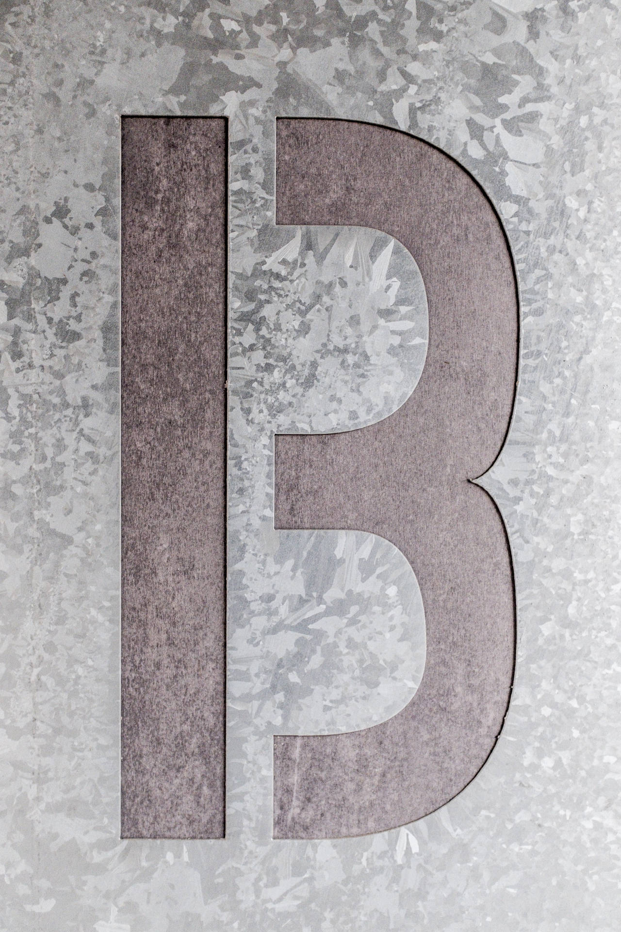 Etched Letter B Background