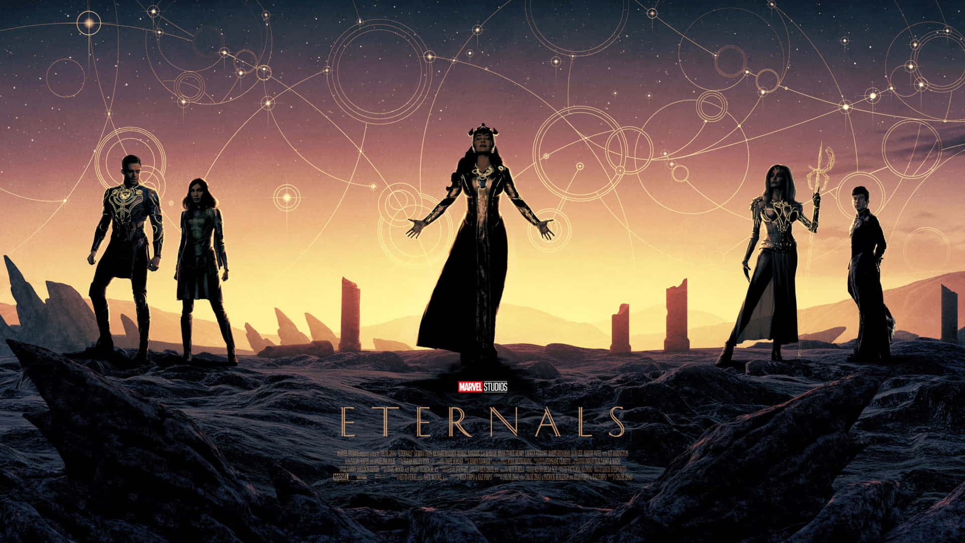 Eternals Movie Pre Release Poster Background