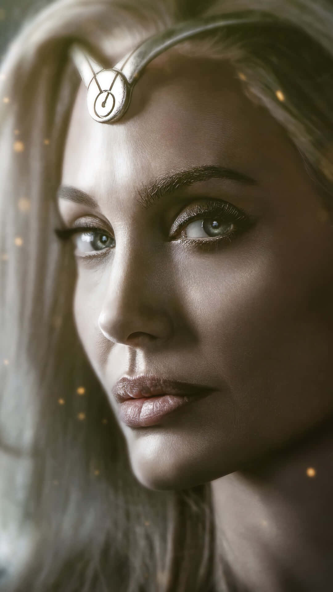 Eternals Movie Thena Portrait Background