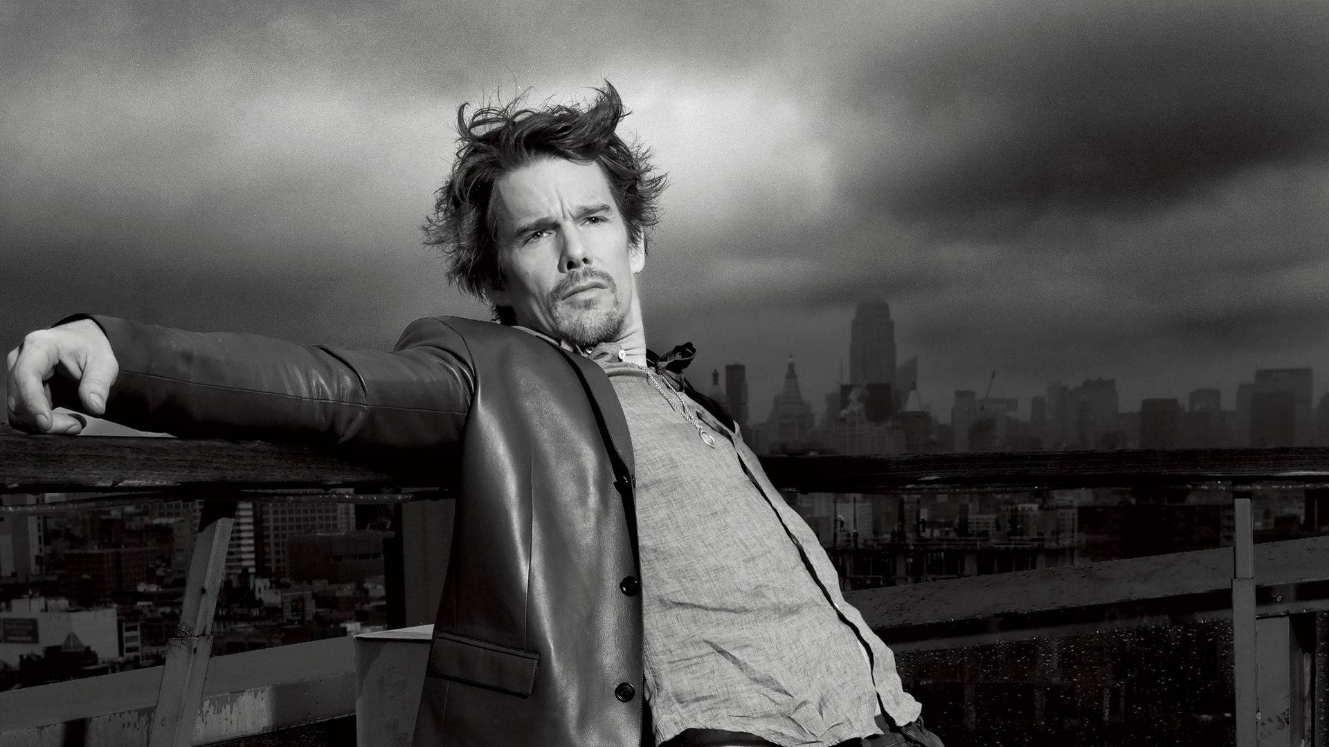 Ethan Hawke Dramatic Wind Photography Background