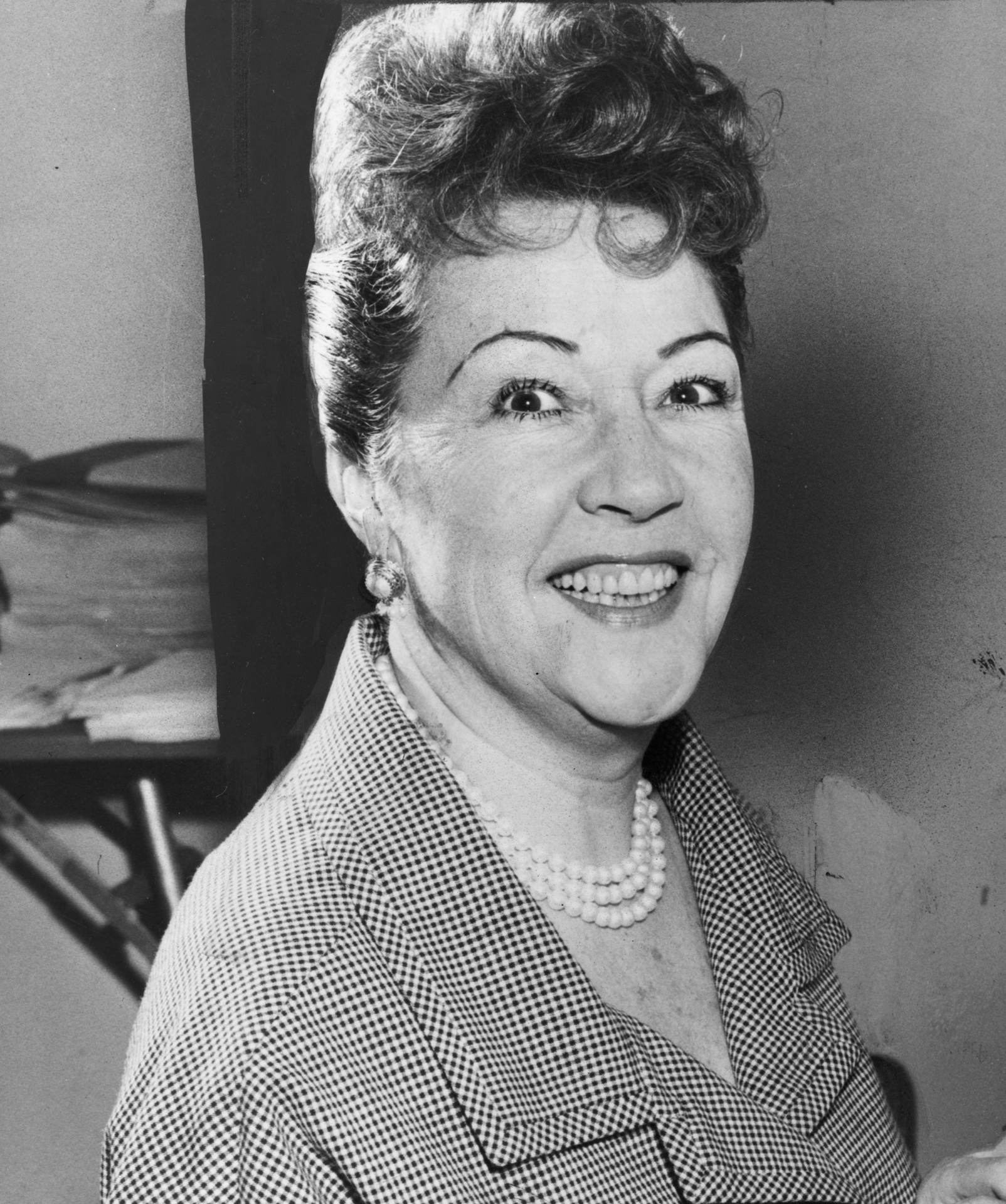 Ethel Merman Actress Wide Smile Background