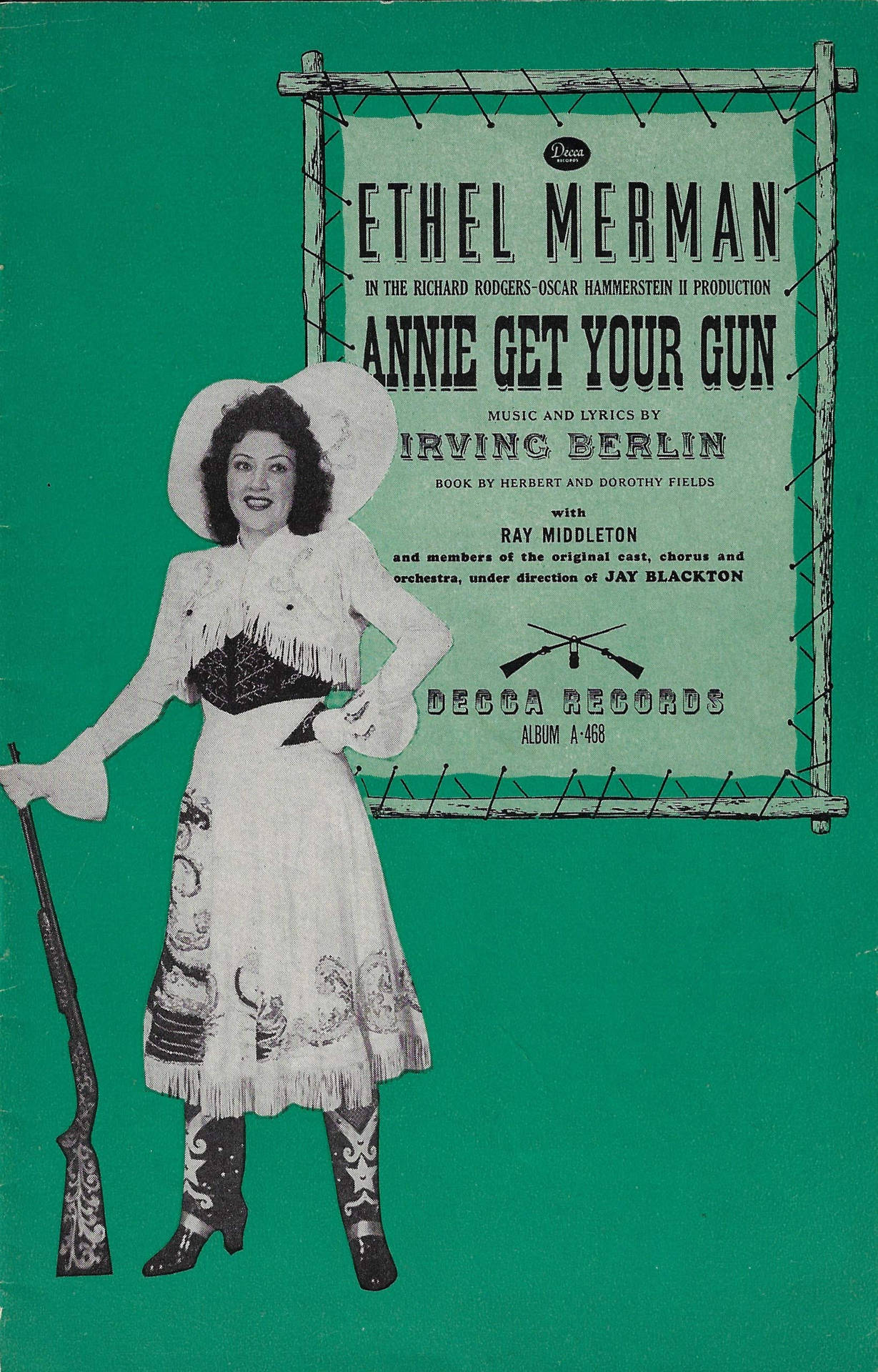 Ethel Merman In Annie Get Your Gun Musical Poster