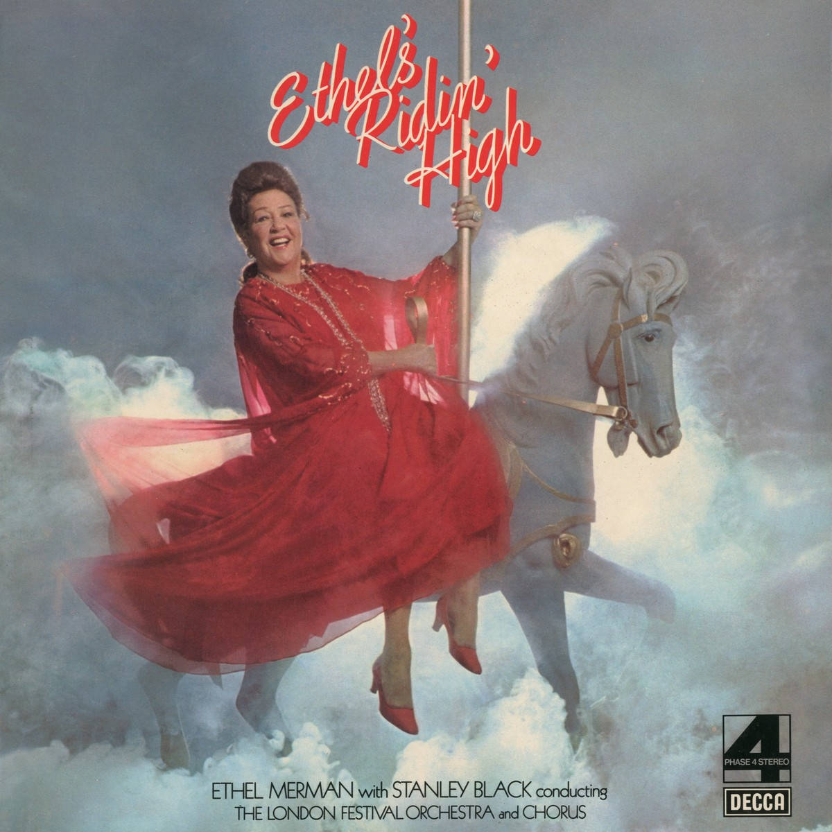 Ethel Merman Ridin' High Musical Poster Background