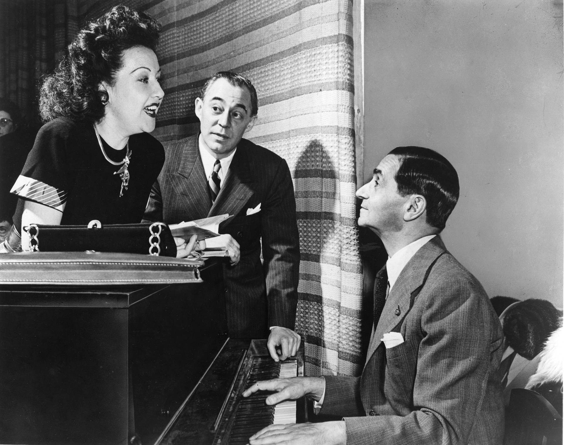 Ethel Merman With Irving Berlin And Richard Rodgers