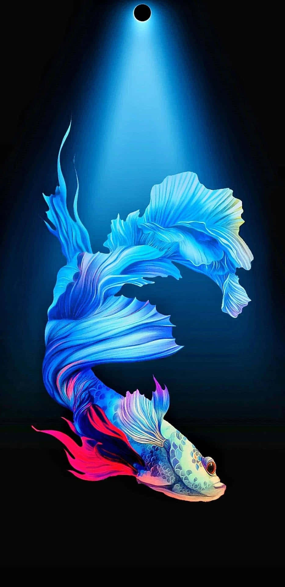 Ethereal Betta Fish Art Background