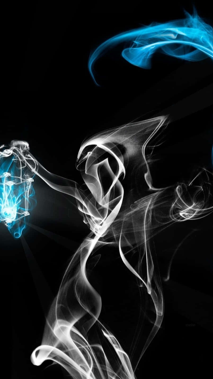 Ethereal Smoke Arton Black Background Background