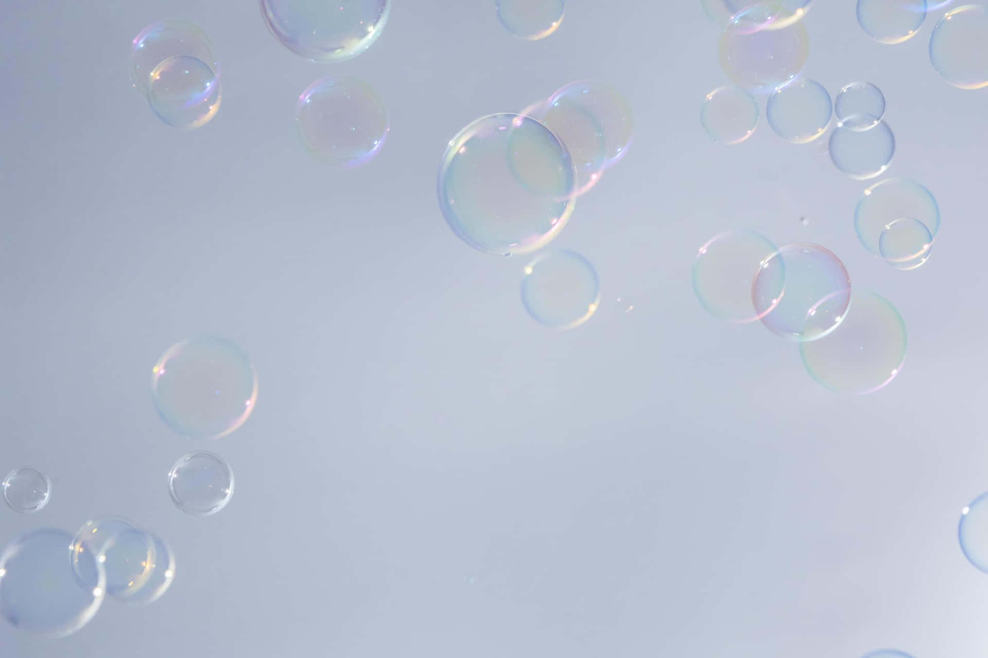 Ethereal Soap Bubbles Floating Background