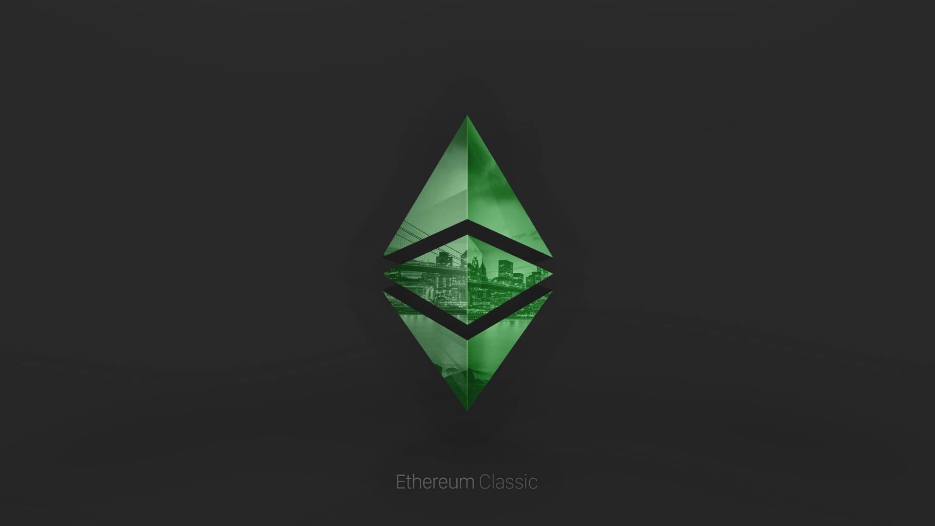 Ethereum Classic Green Icon Background