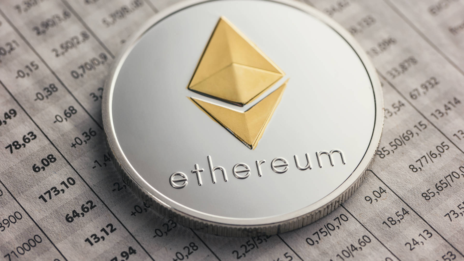 Ethereum Market Price Sheet Background