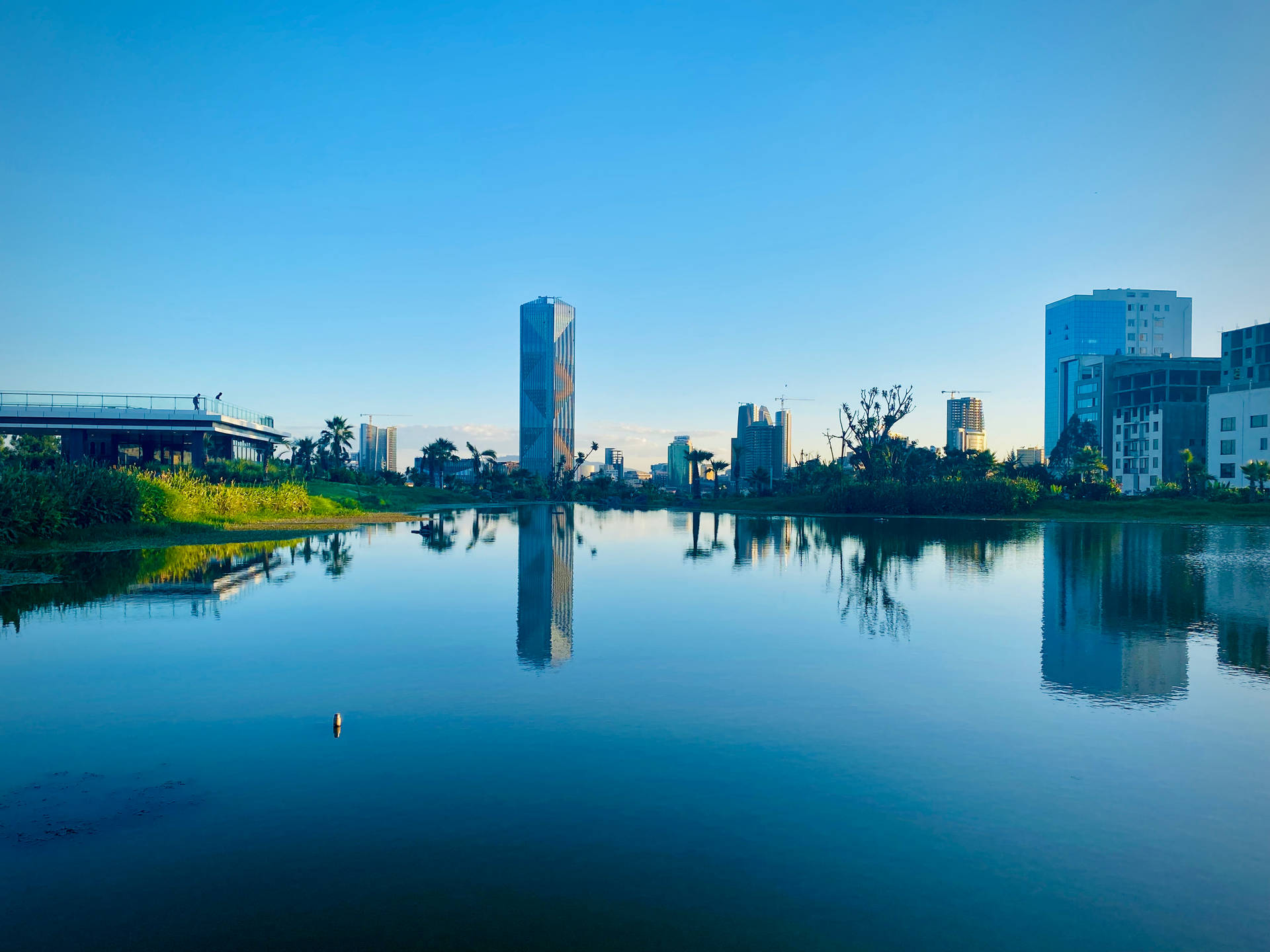 Ethiopia City Friendship Park Water Background