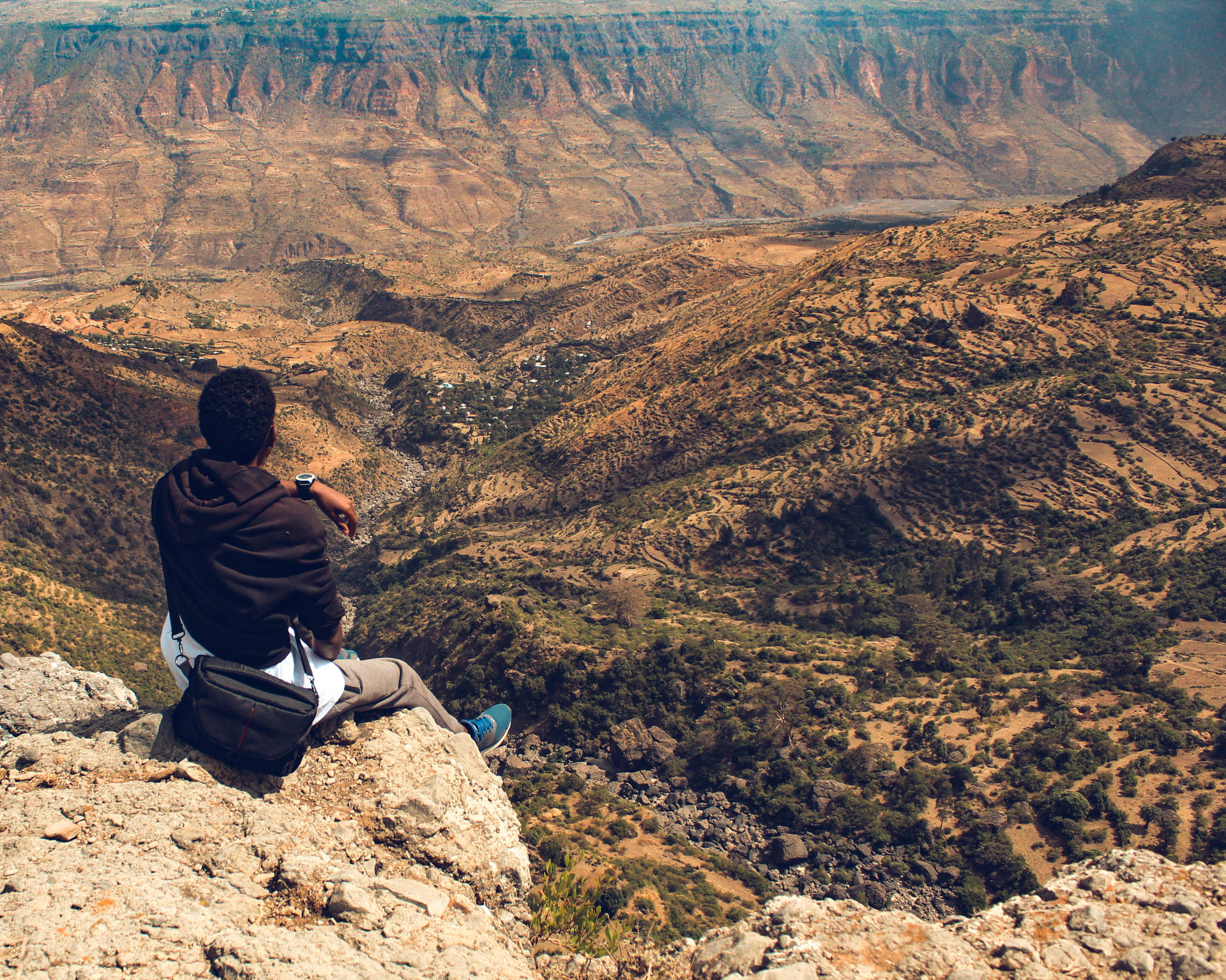 Ethiopia Debre Libanos Mountains Background