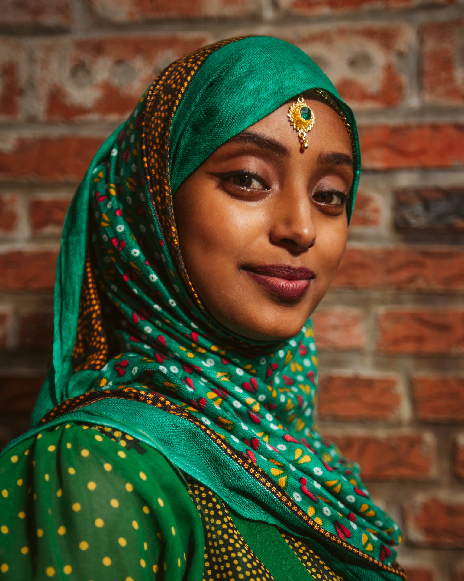 Ethiopia Muslim Woman Portrait Background