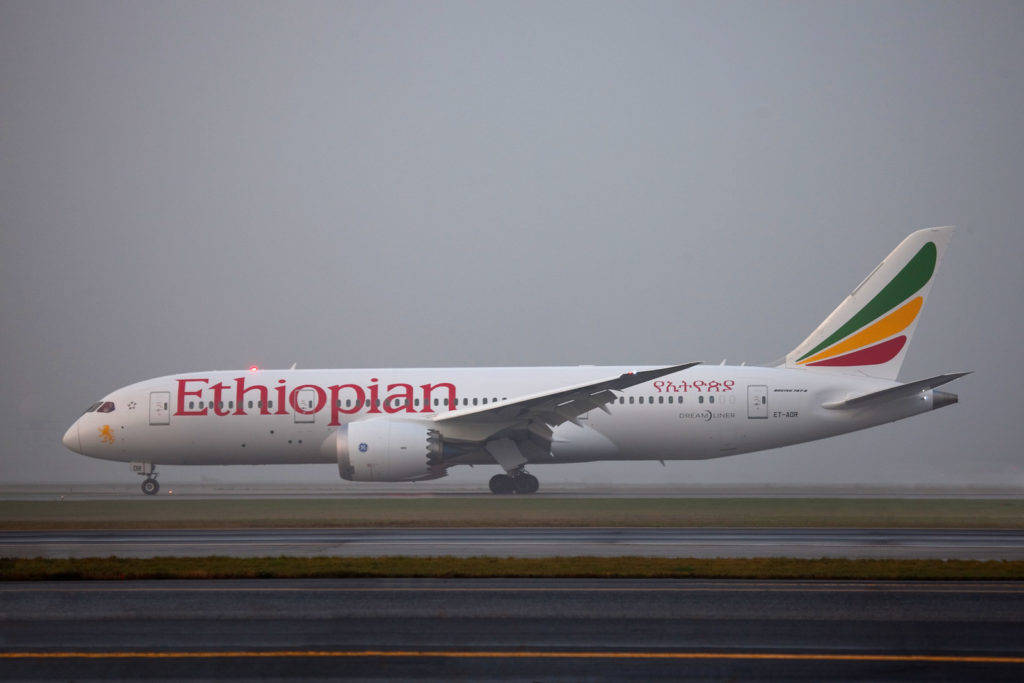 Ethiopian Airlines Airplane Take Off