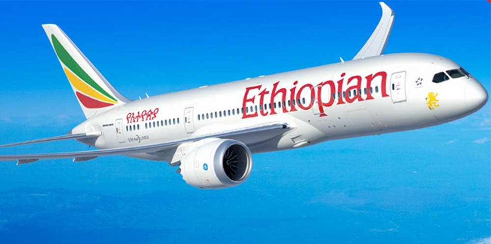 Ethiopian Airlines Plane Soaring