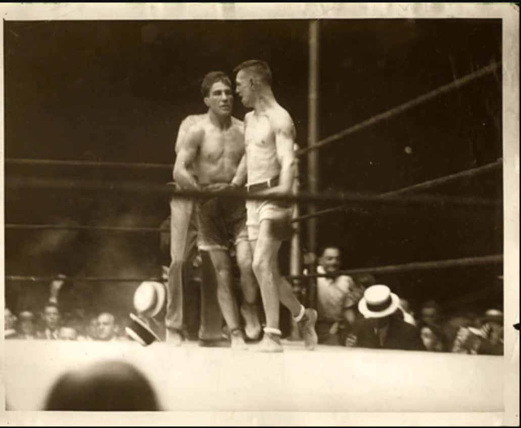 Eugene Criqui Vs Johnny Dundee Boxing Fight Background