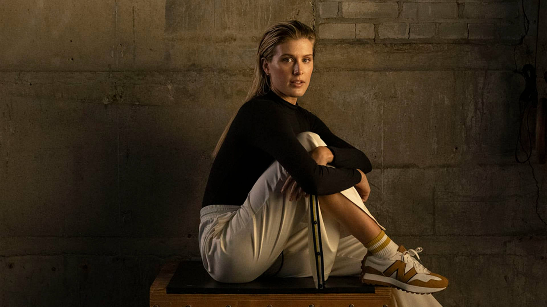 Eugenie Bouchard Striking A Pose At A Photoshoot