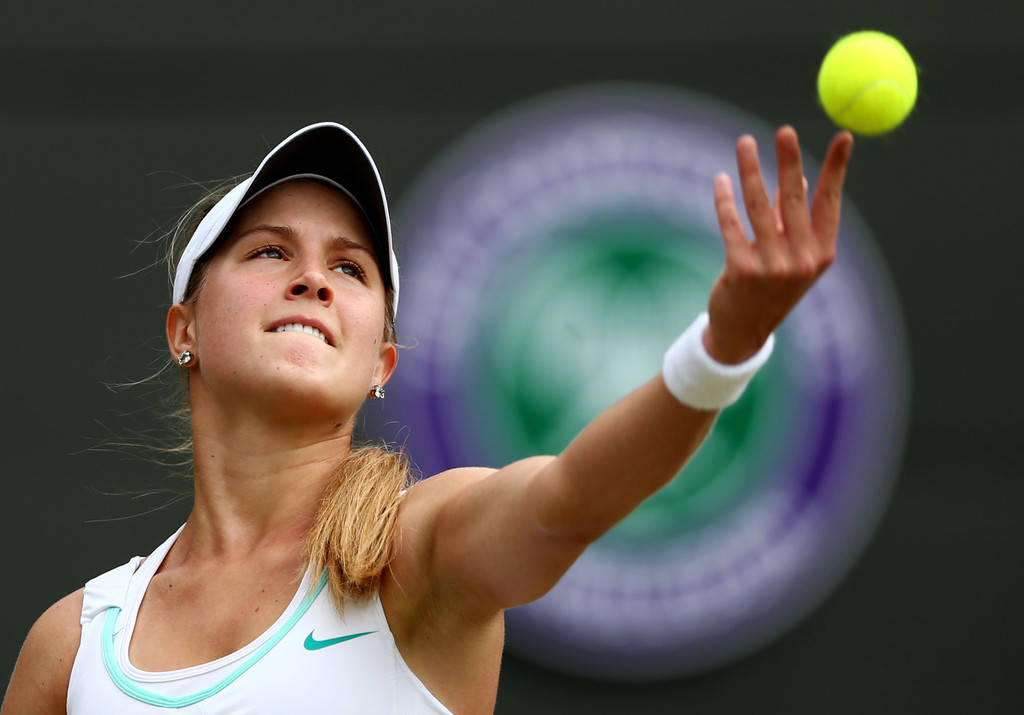 Eugenie Bouchard’s Serve Background