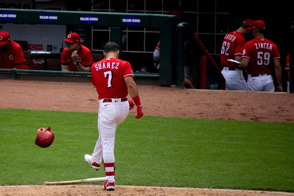 Eugenio Suarez Helmet Kick