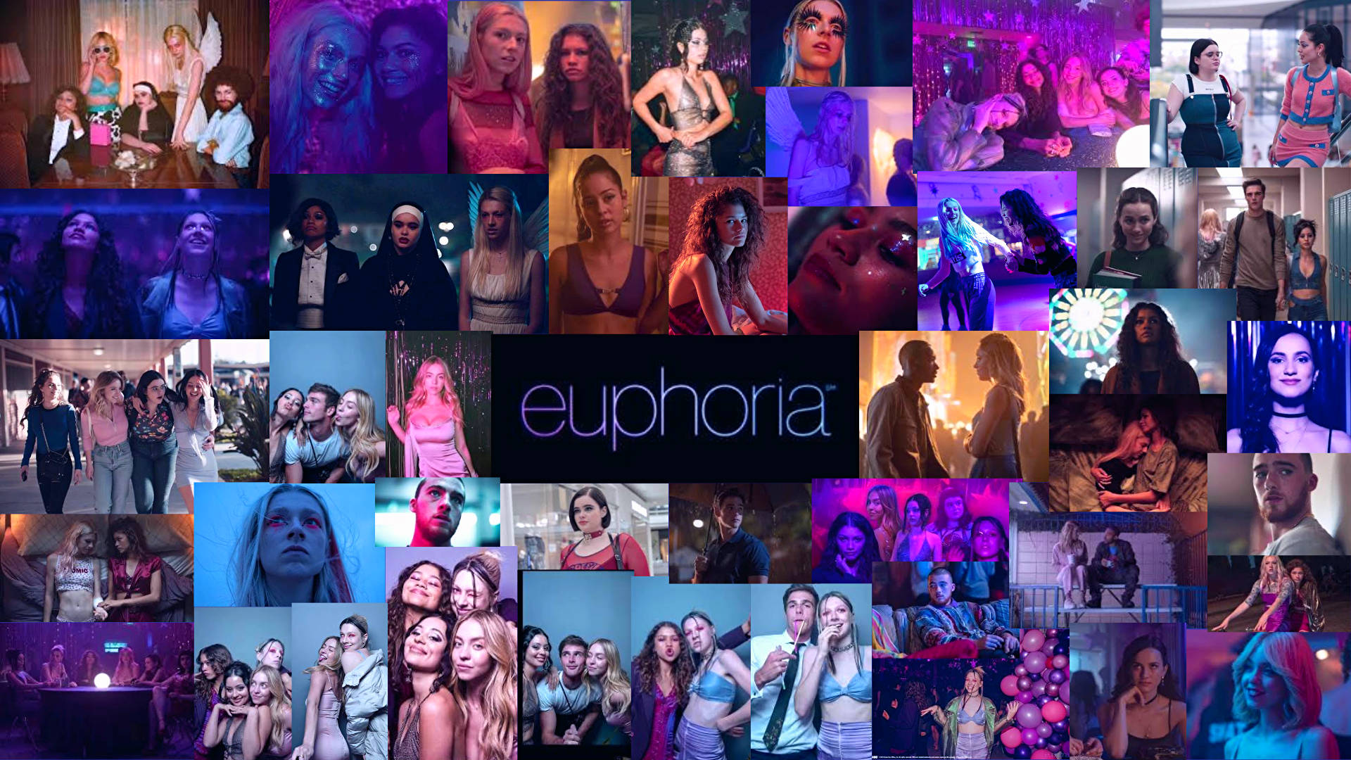 Euphoria Cast Collage Background