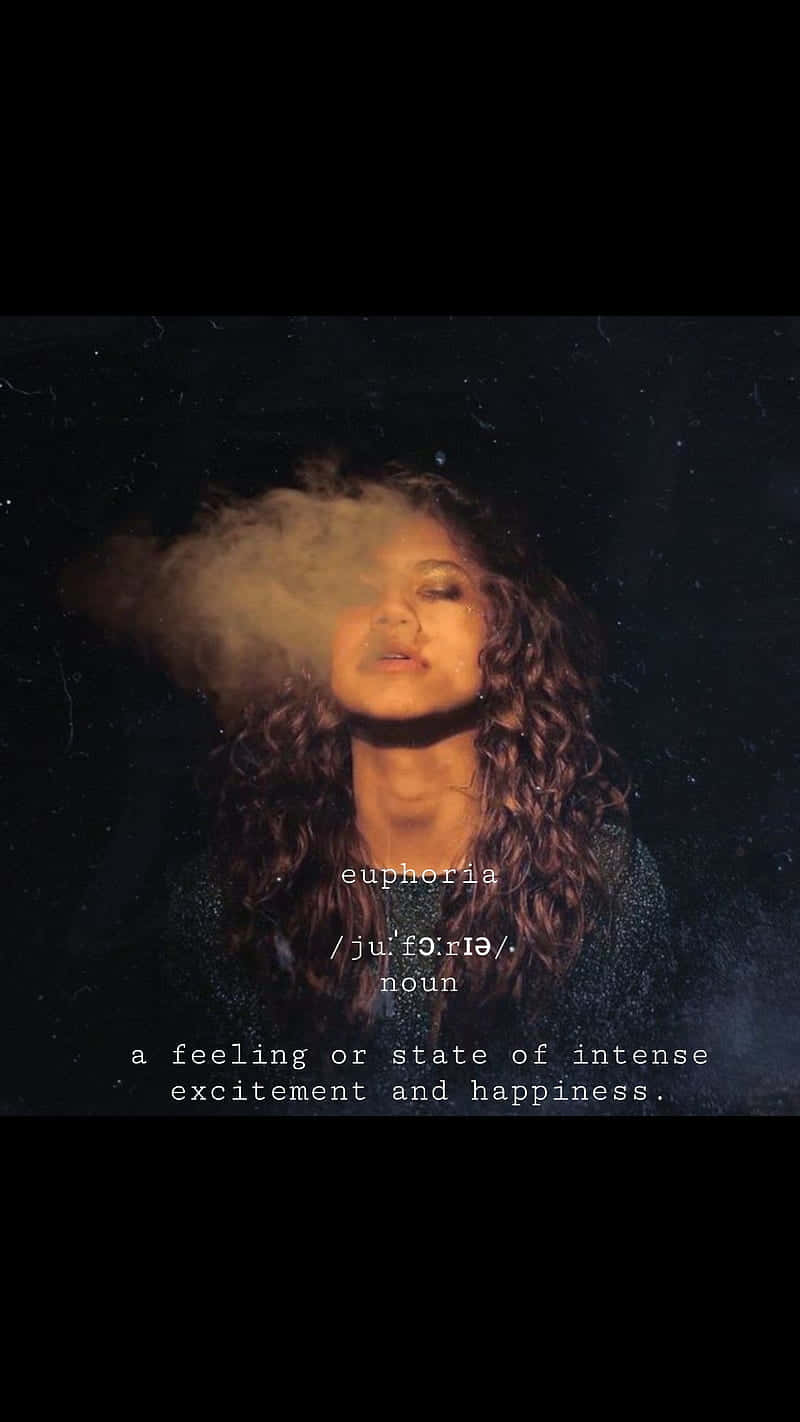 Euphoria Hbo Iphone With A Quote Background