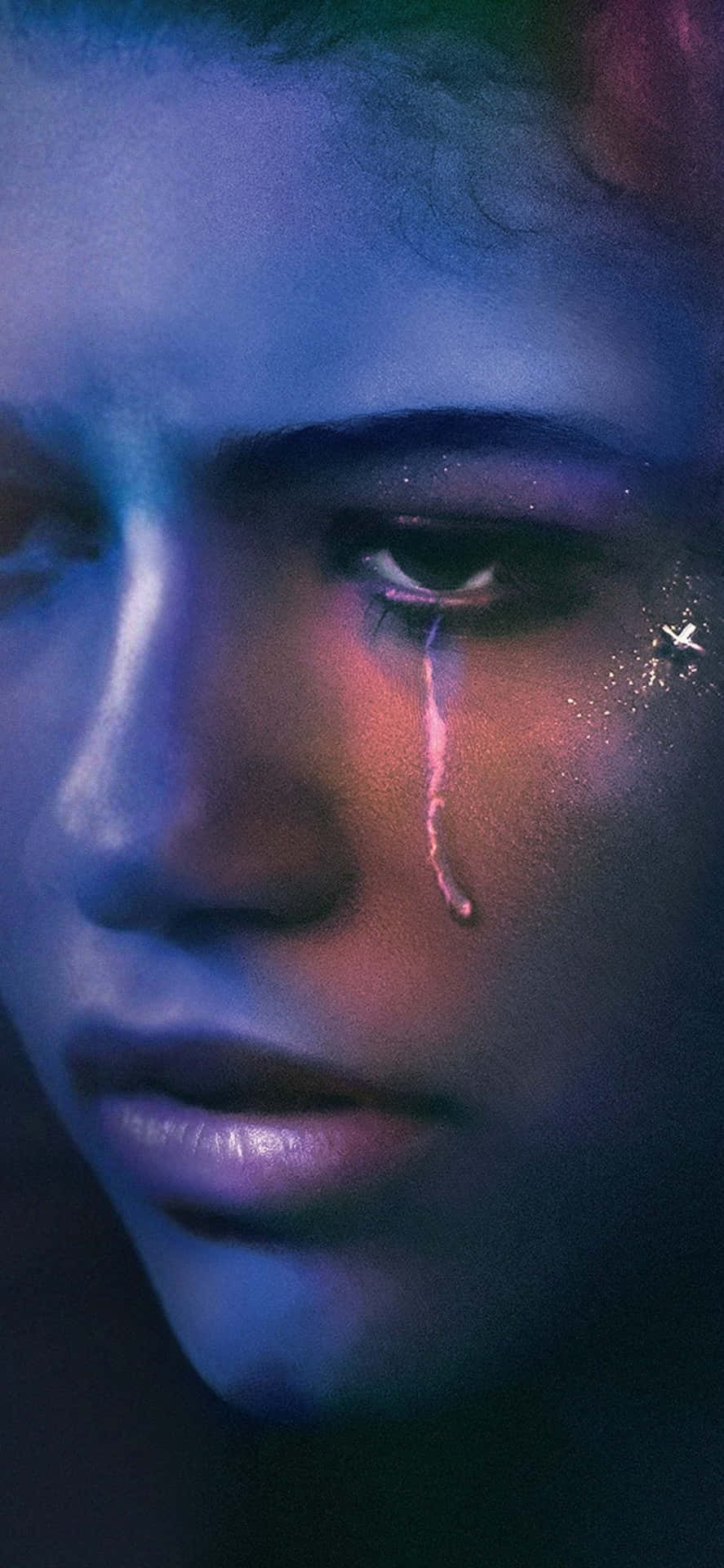 Euphoria Hbo Iphone With A Tear Background