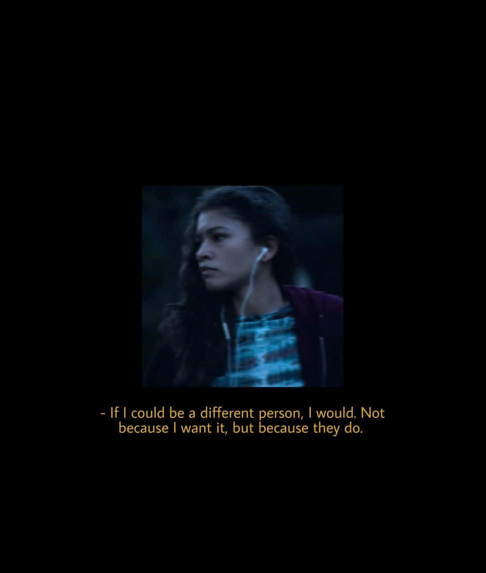 Euphoria Hbo Iphone With An Emotional Quote Background