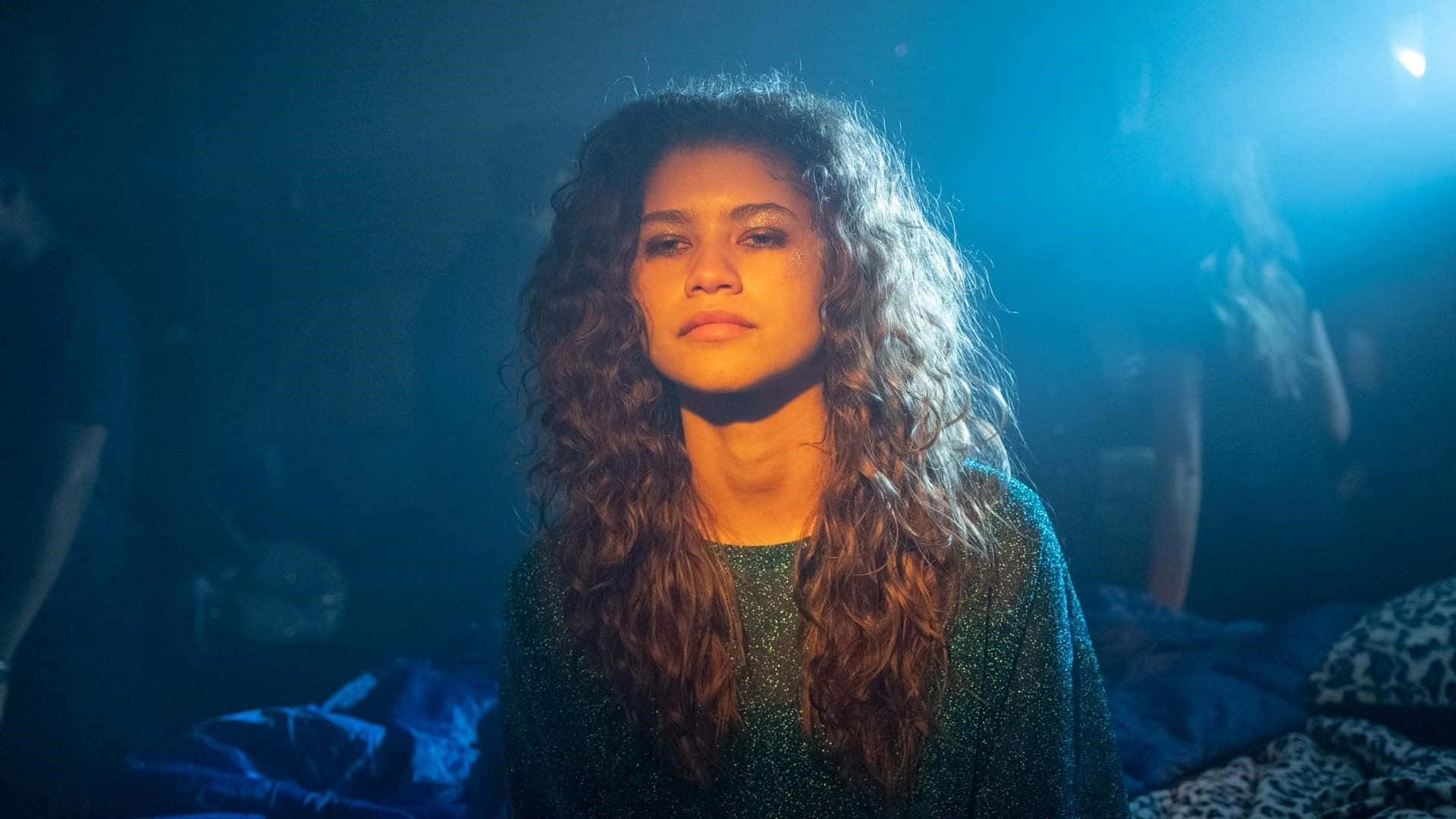 Euphoria Hbo Iphone With Rue In A Room Background