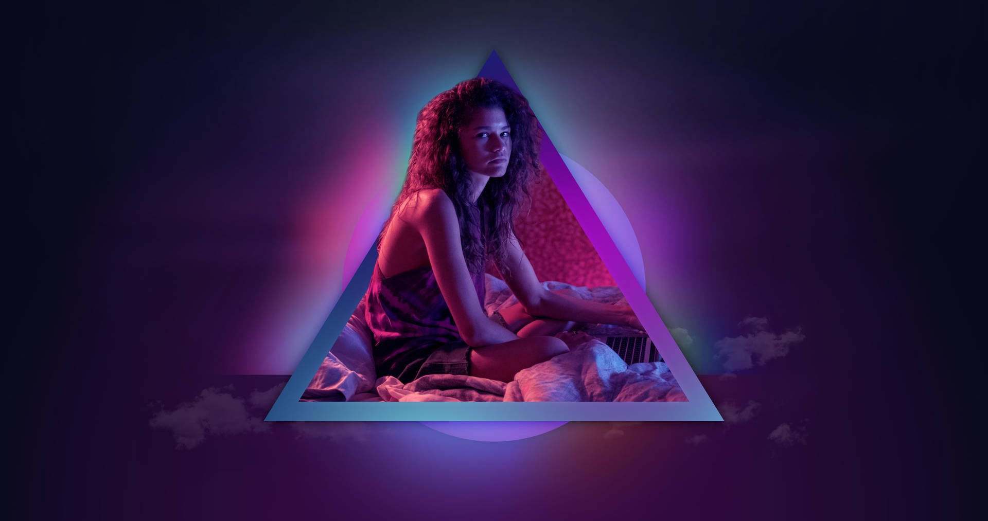 Euphoria Purple Triangle Background