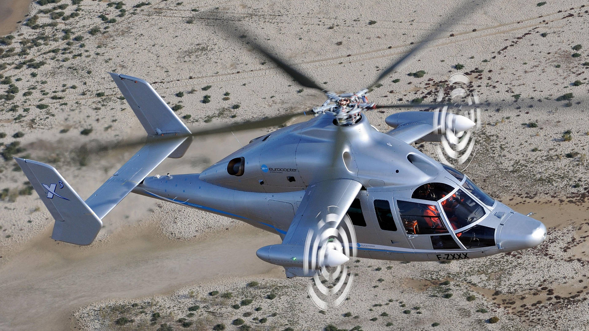 Eurocopter X3 Helicopter 4k
