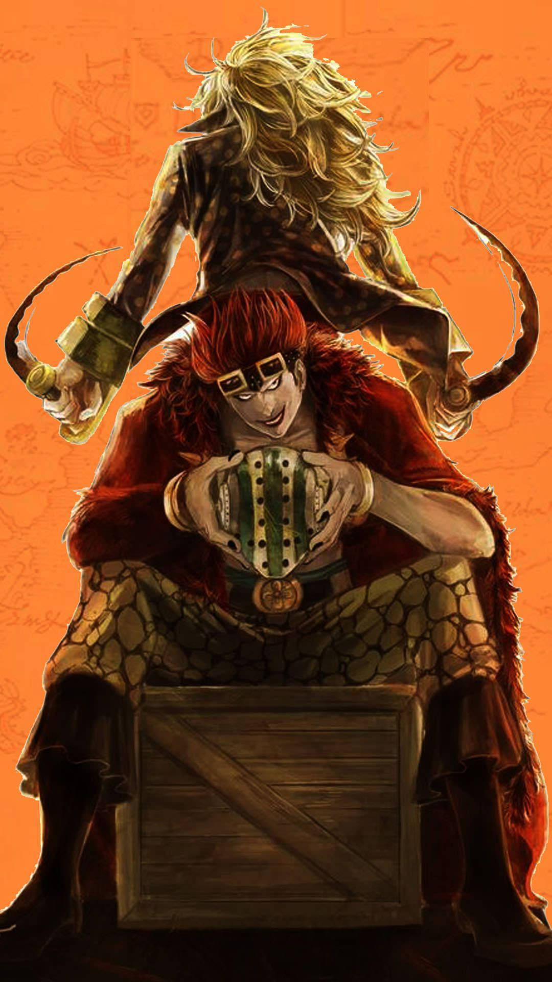 Eustass Kid And Killer Mobile Art Background