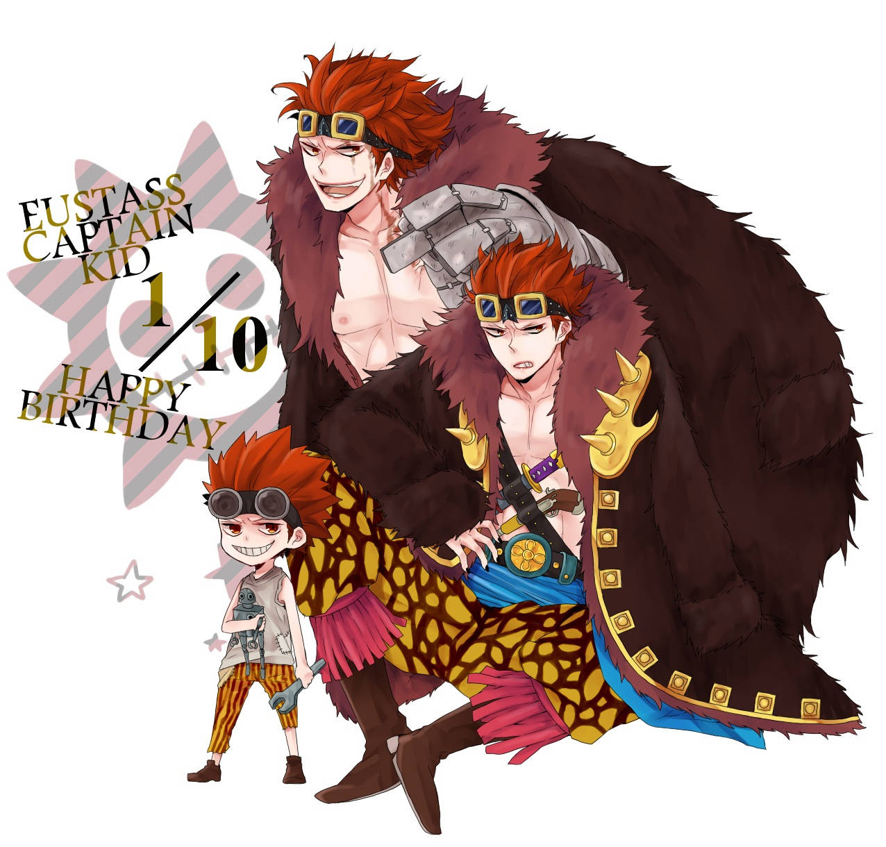 Eustass Kid Happy Birthday Background