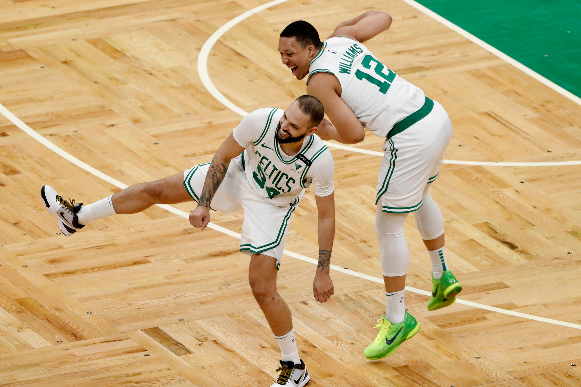 Evan Fournier And Grant Williams Wacky Jump