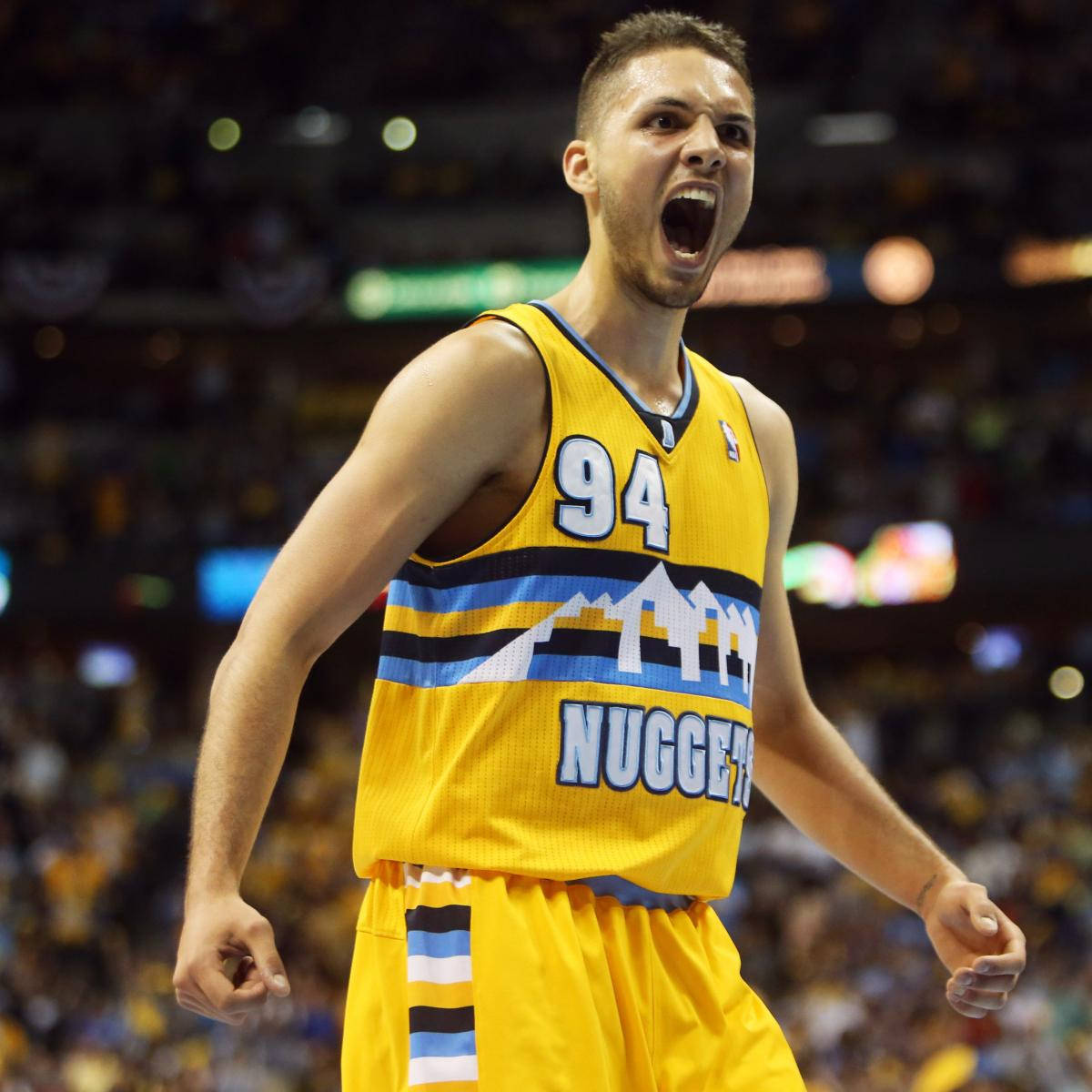 Evan Fournier Denver Nuggets Score Scream Reaction Background