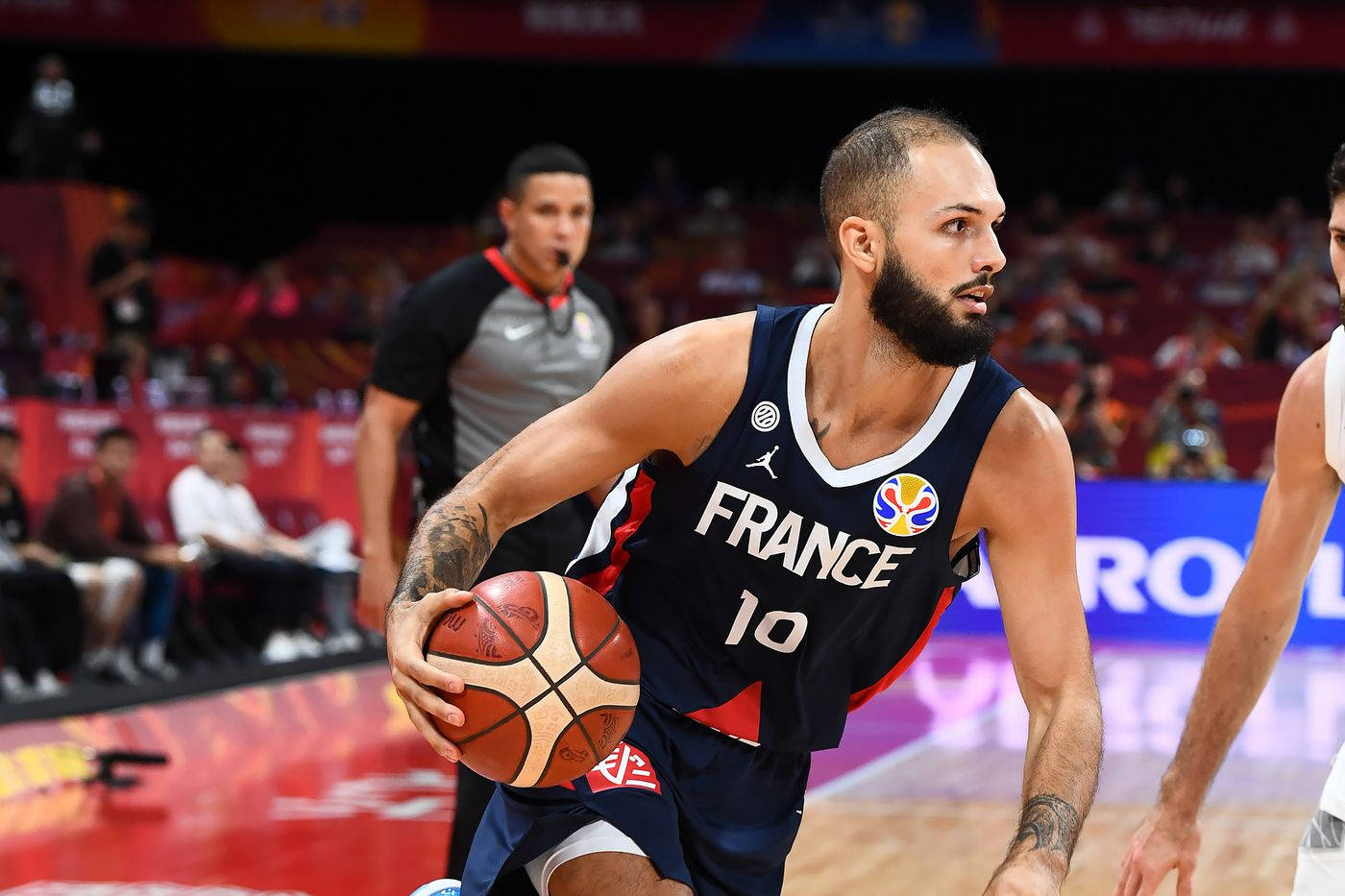 Evan Fournier France Vs. Argentina 2019 Fiba World Cup Background