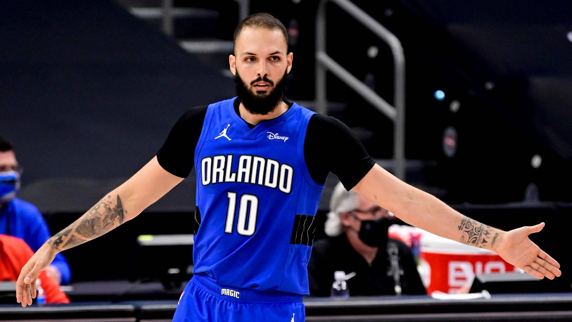 Evan Fournier Orlando Magic Vs. Toronto Raptors Background