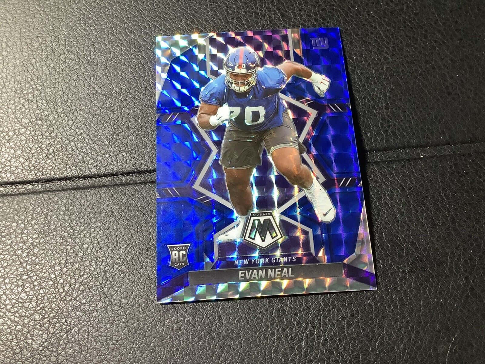 Evan Neal Trading Card Background