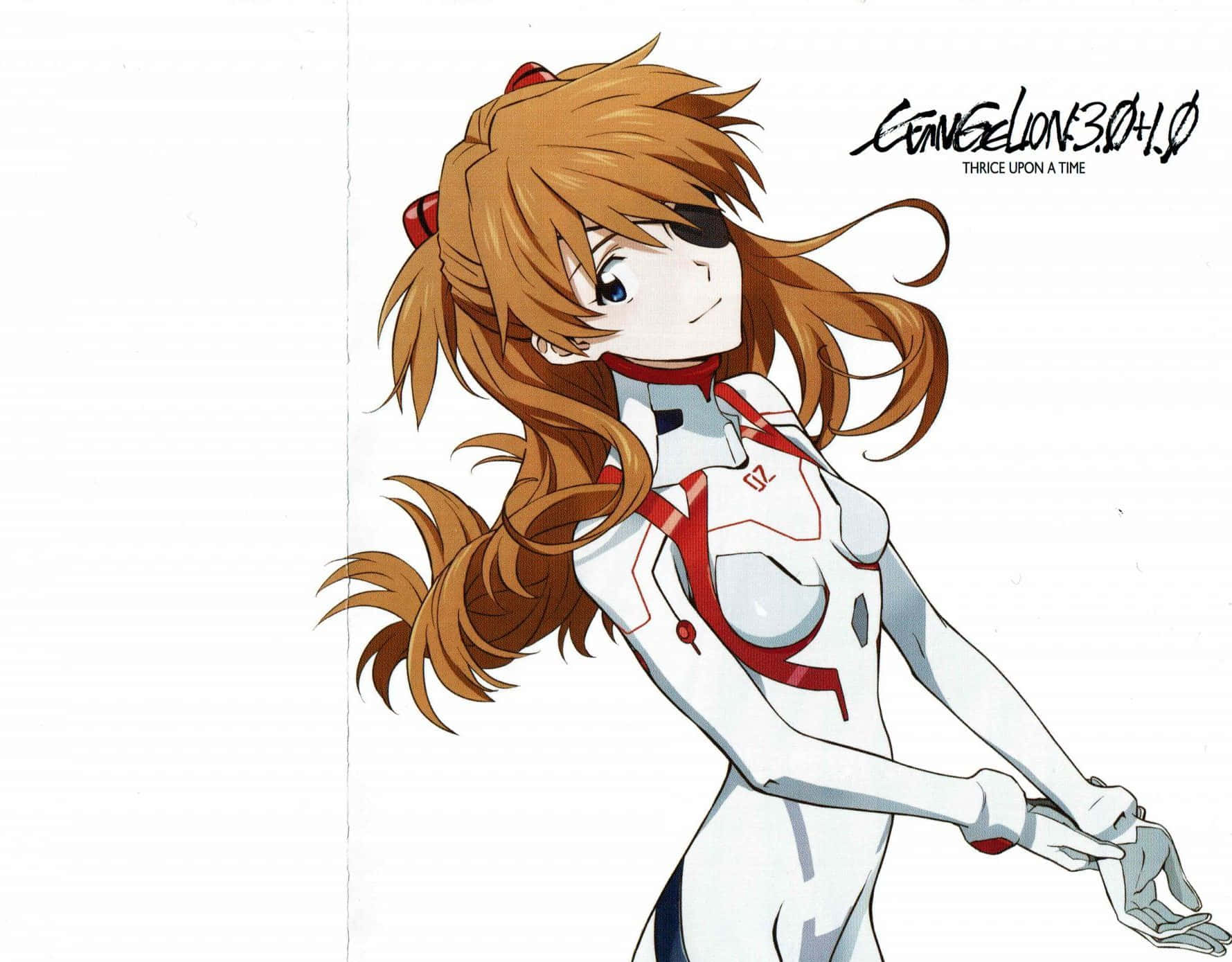 Evangelion 30 10 With Asuka In White Background