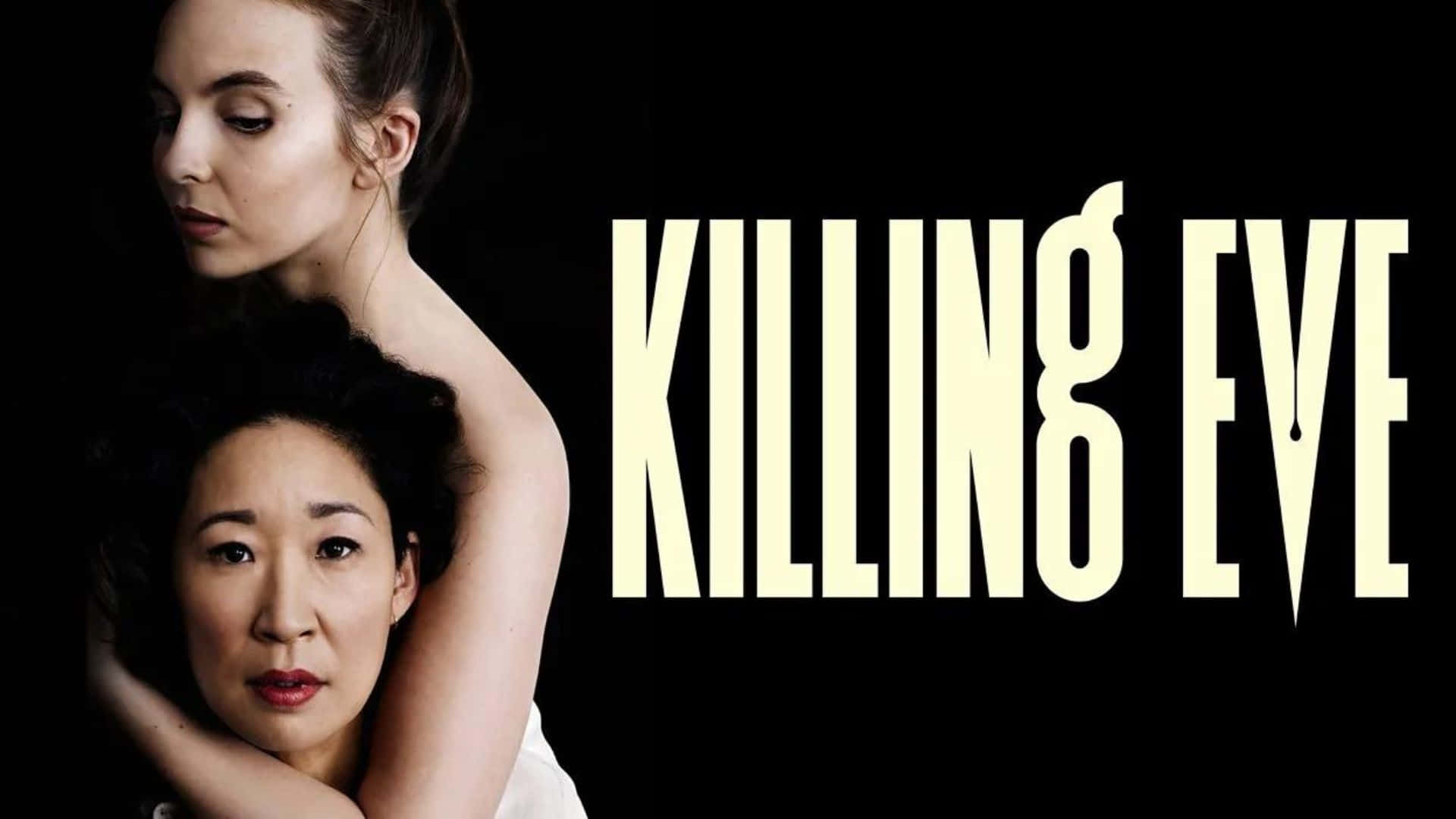 Eve Polastri And Villanelle In A High-intensity Moment On Killing Eve Background