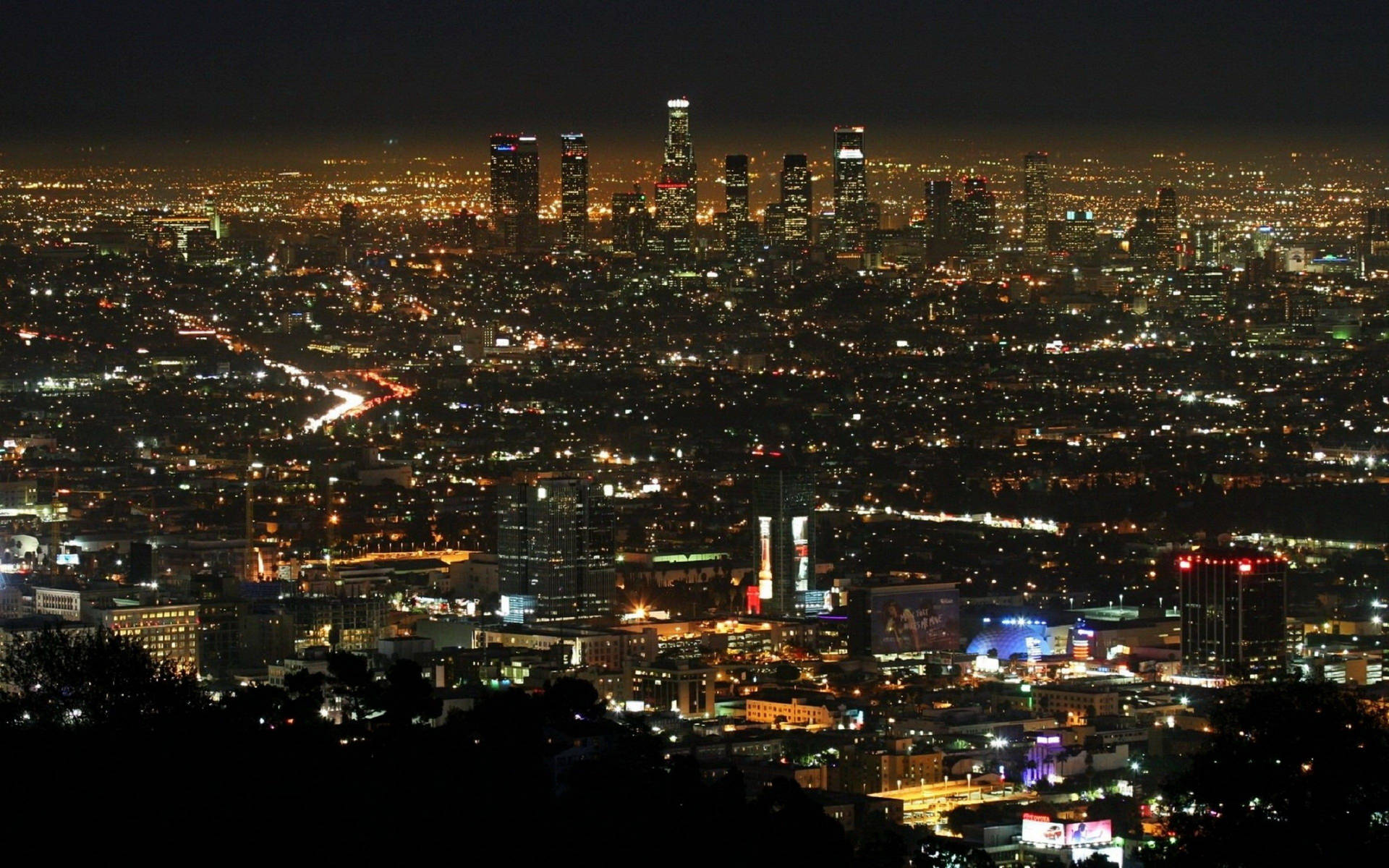 Evening Aerial Photo Of Los Angeles 4k