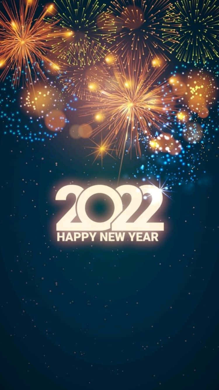 Evening Fireworks New Year 2022 Background