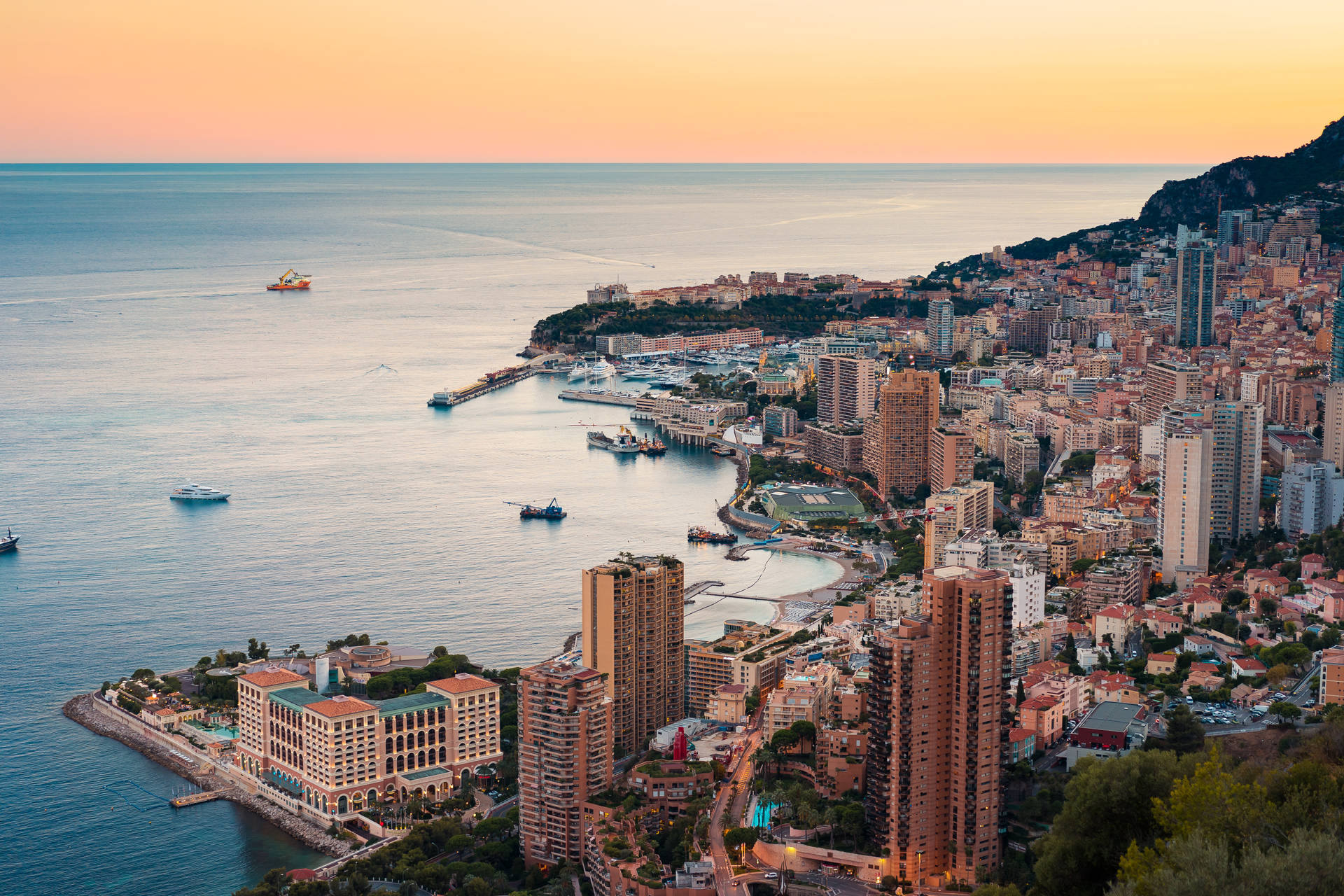Evening Monaco Very High Resolution Background