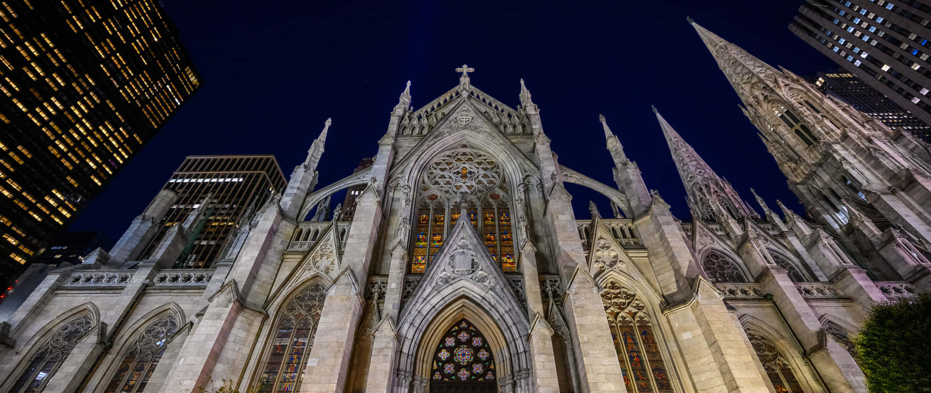 Evening Sky Saint Patrick's Cathedral Background