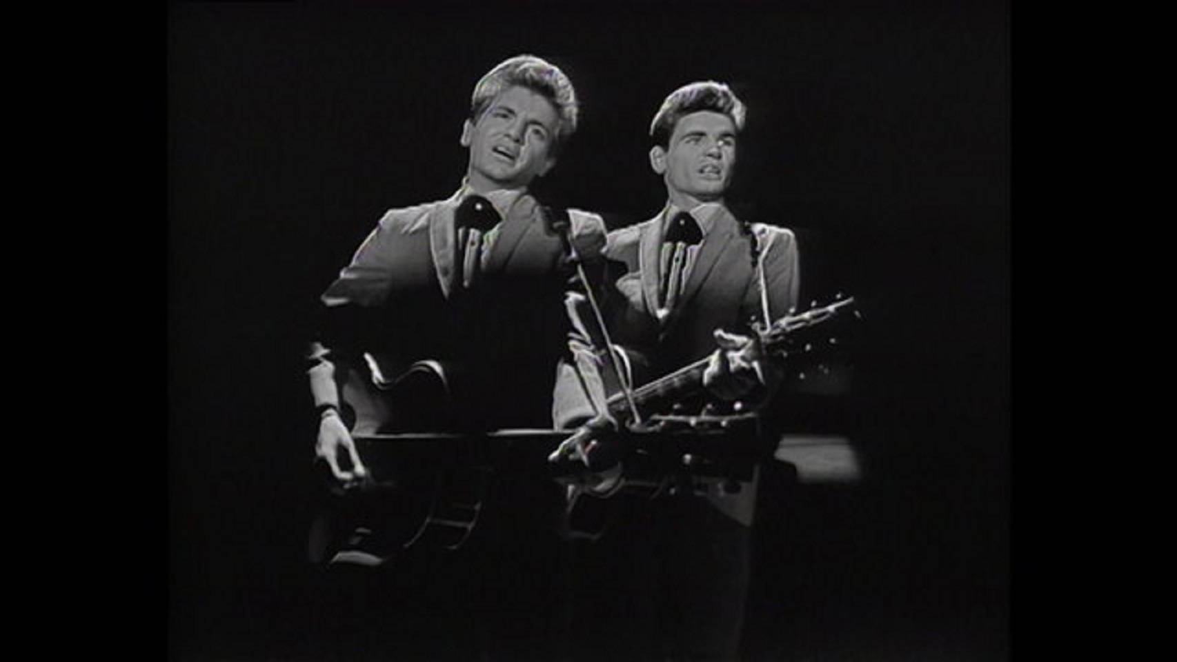 Everly Brothers Performing In The Ed Sullivan Show Background