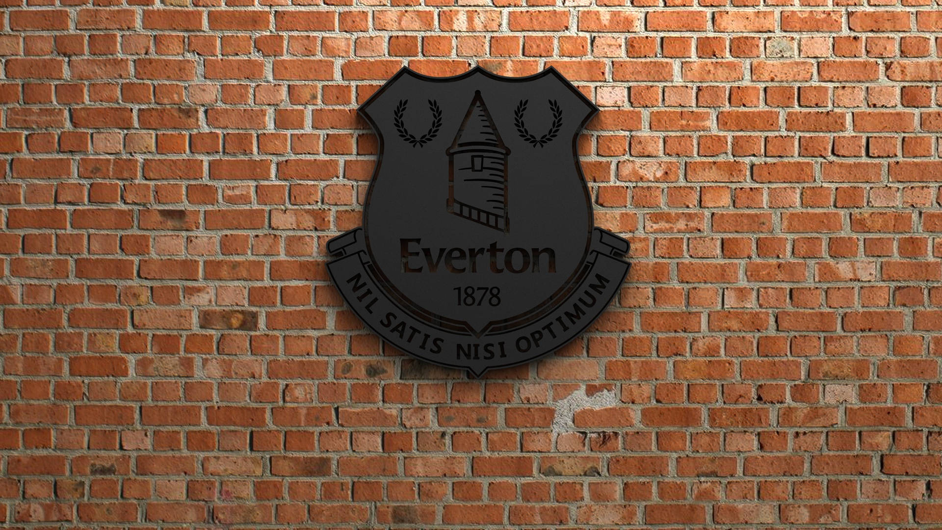 Everton F.c On Brick Wall