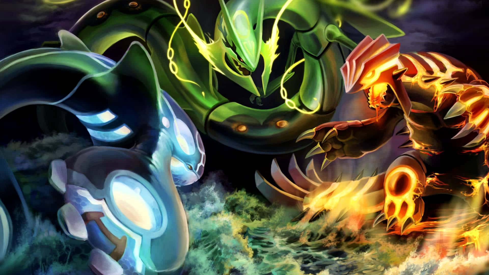 Every Legendary Pokemon Elemental Trio Background