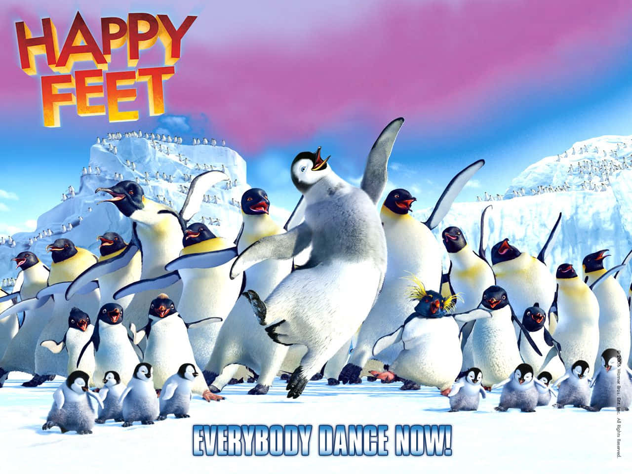 Everybody Dance Now In Happy Feet Two Background