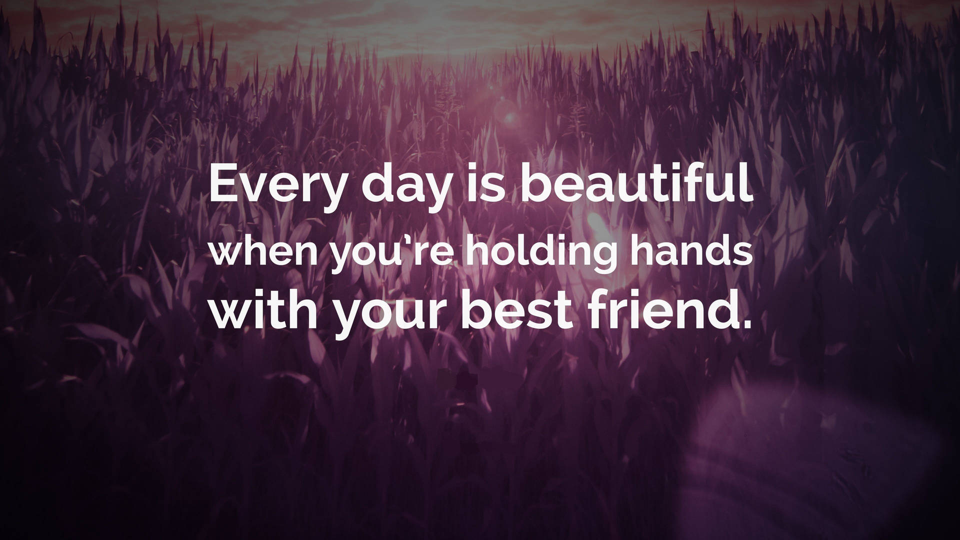 Everyday Is Beautiful Friendship Quotes Background