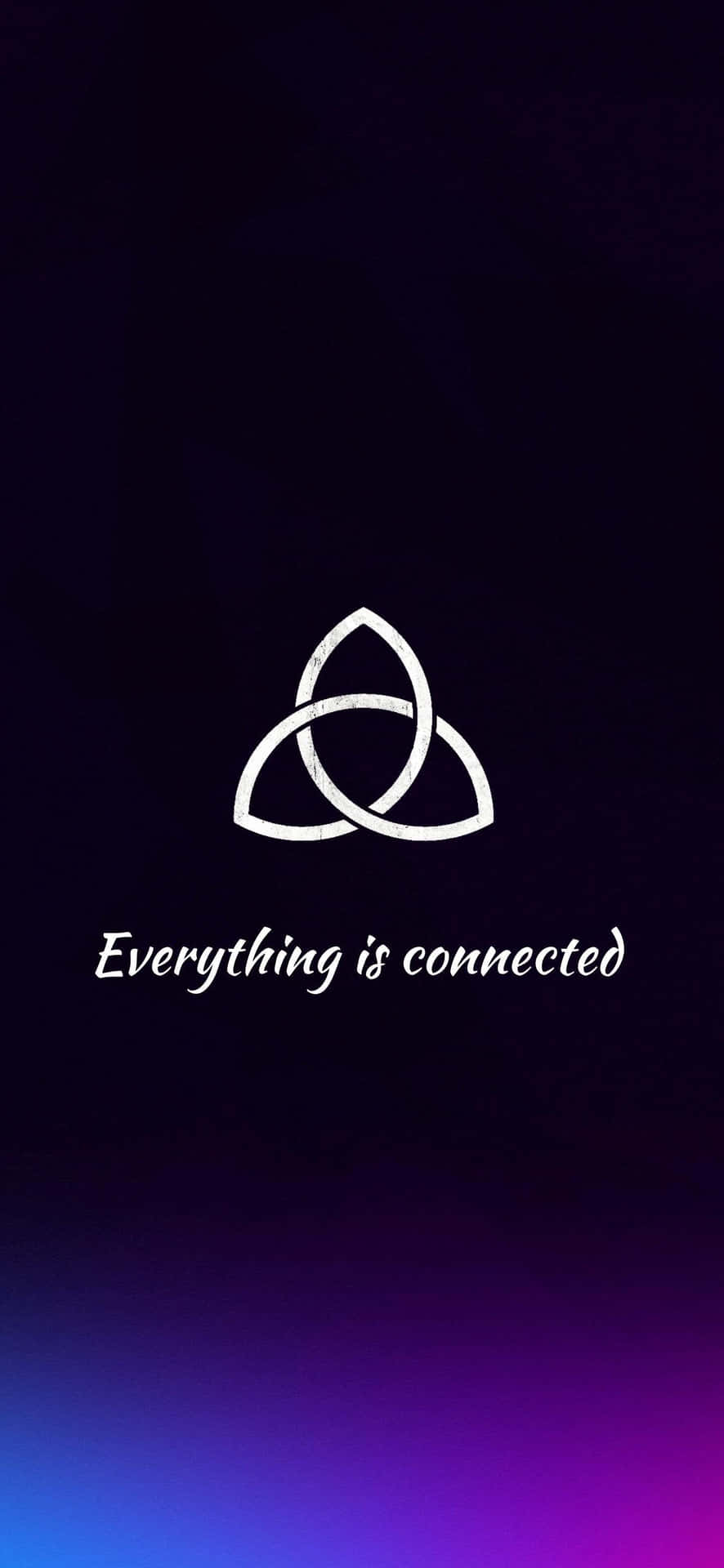 Everything Is Connected With Triquetra Symbol