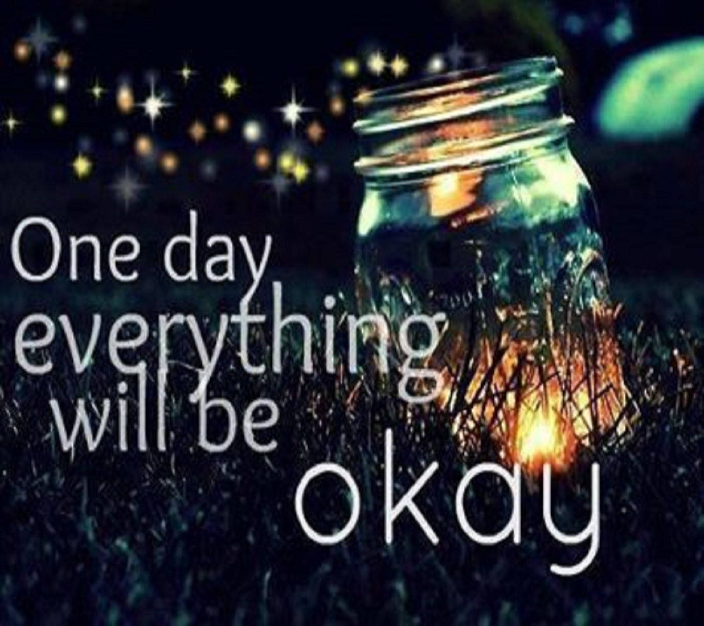 Everything Will Be Okay Illuminated Jar